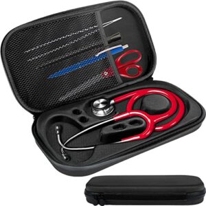 carrying stethoscope case, portable stethoscope bag compatible with littmann classic iii, fit for nurses,doctor and students