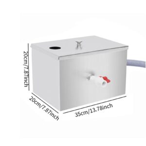 Fenteer Stainless Steel Grease Trap for Effective Kitchen Waste Management