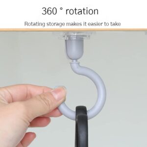 Heavy Duty Adhesive Hook Coat Hook For Hanging Clothes Bag Hat Towel Closet Clothes House Hanger Rotating Utility Hook