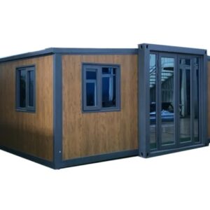 Expo Groups Portable 19x20 Ft Expandable Prefabricated Home 3+ bedrooms – Ideal for Hotels, Offices, Guard Houses, Shops, Villas, Complete Restroom, Pre-Wired (13x20FT)