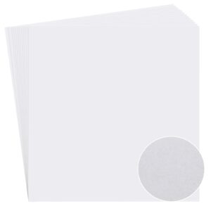 fuyoooo 100 sheets of artist teabag paper for mixed media art 16.5''x16.5'' large wet strength tissue white handmade paper diy art craft supplies for printmaking collage cyanotype painting