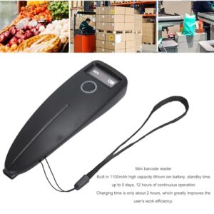 1D 2D Bluetooth Barcode Scanner, 2.4G wirele ss Portable Mini Barcode Reader USB Wired Scanner, Portable USB 1D 2D Bar Code Scanner for Inventory