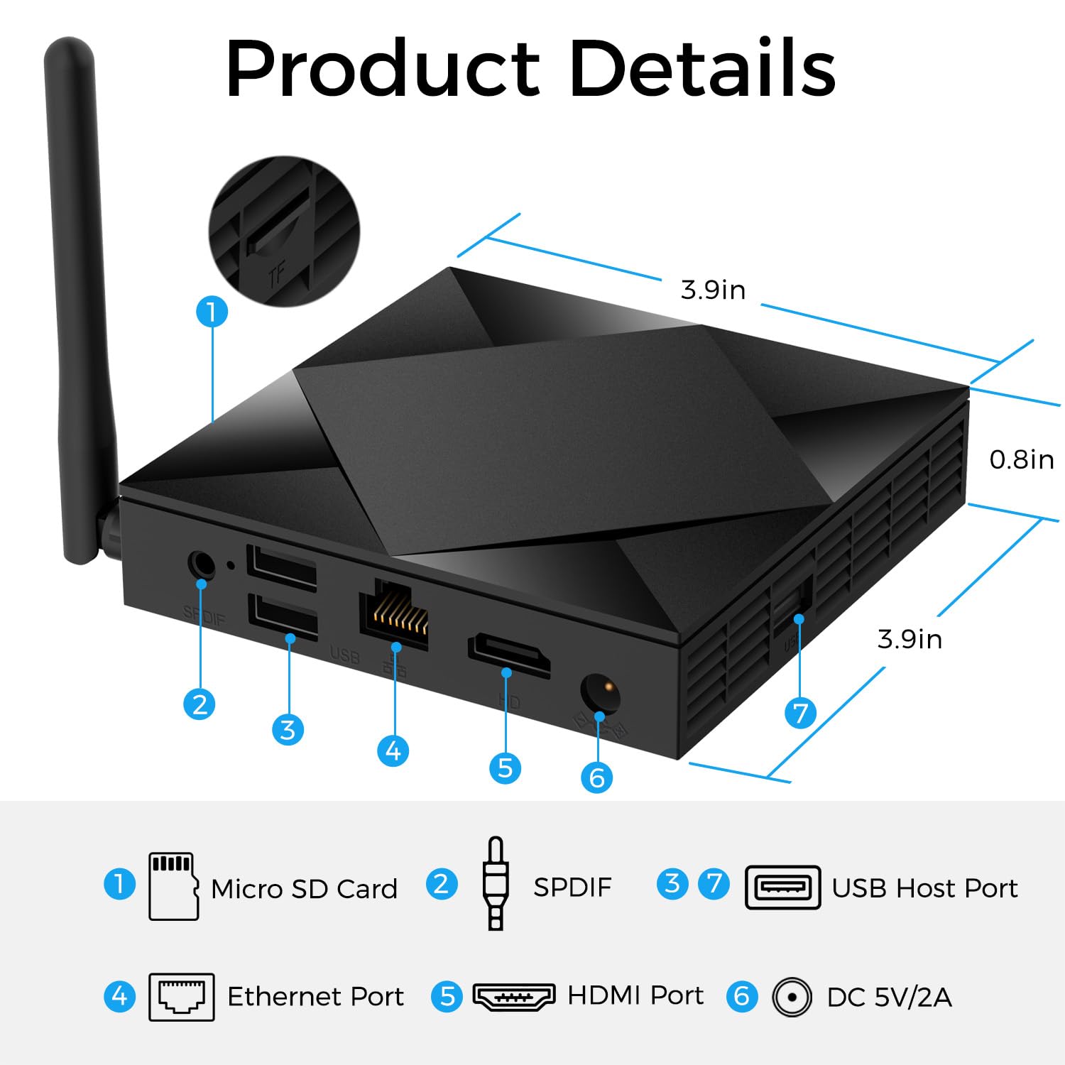 Sungale KWS808 4K Ultra HD Digital Signage Display Box – Remote Cloud Content Management, Affordable Service Plan with Free Trial for Office, Bar, Restaurant, Hotel, and Business