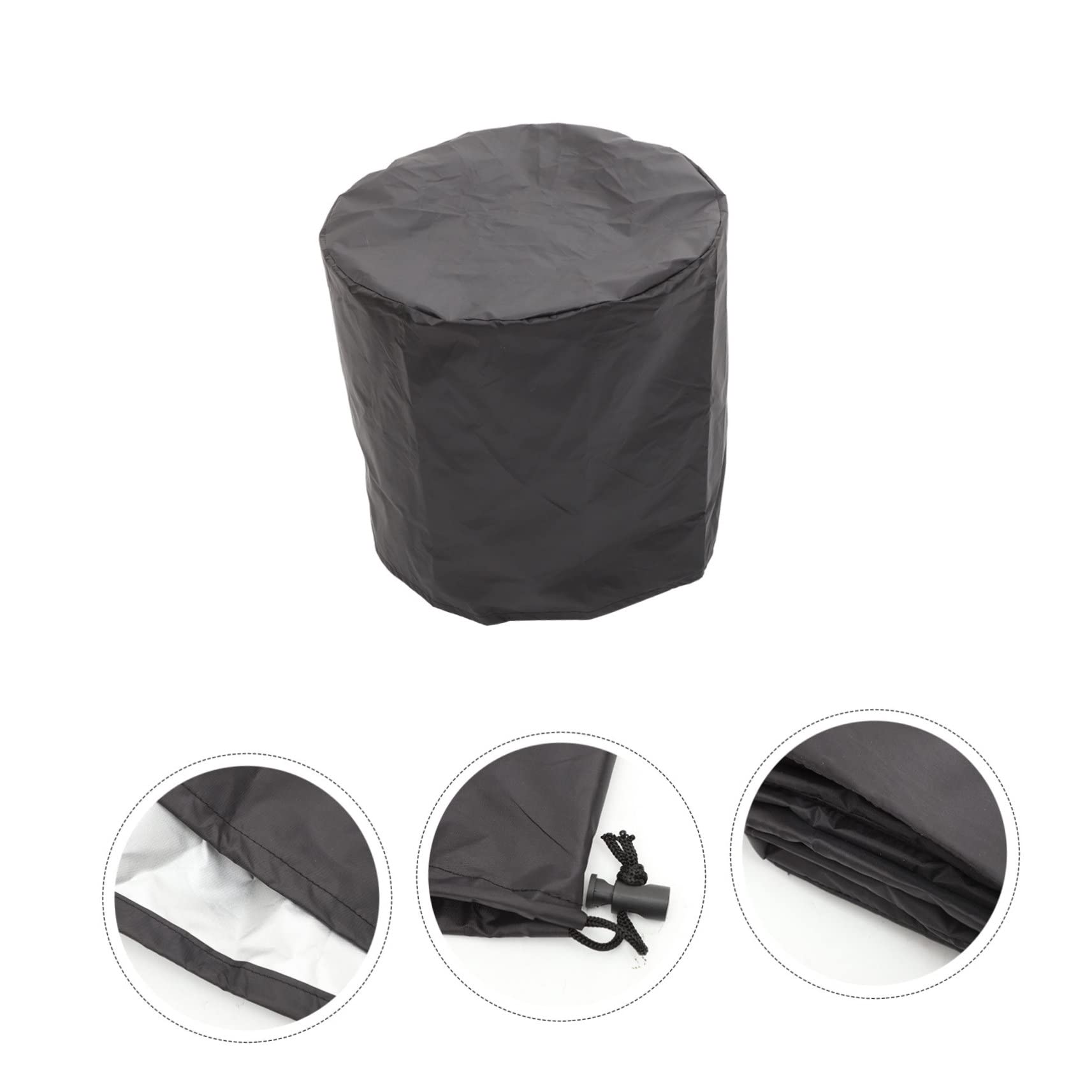 INOOMP 4pcs Furniture Dust Cover Lounge Deep Cover Outdoor Furniture Cover Garden Waterproof Chair Covers Loveseat Slipcover Outdoor Chair Tea Black 190 Silver Coated Polyester Taffeta