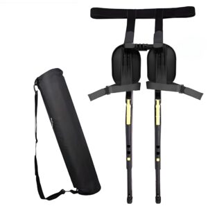 adjustable wearable chair invisible seat, chairless chair wearable leg ergonomics lightweight seat, invisible chair wearable exoskeleton human, 3-5 gear heights adjustable 150kg (a)