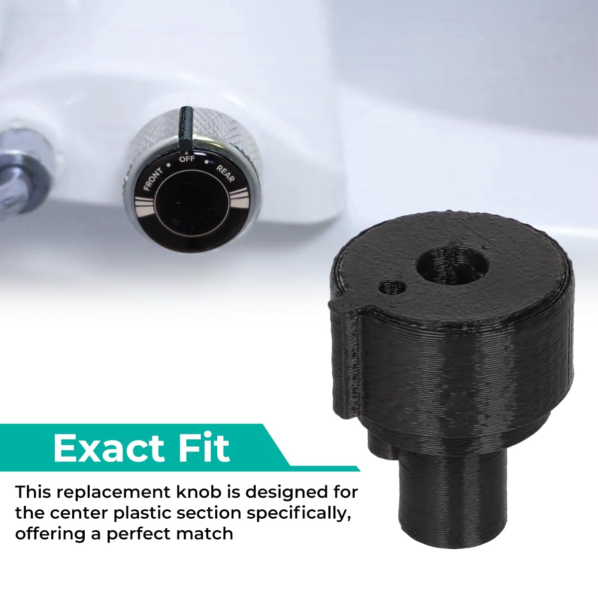 Replacement Knob for Brondell Non-Electric Bidet Toilet Seat