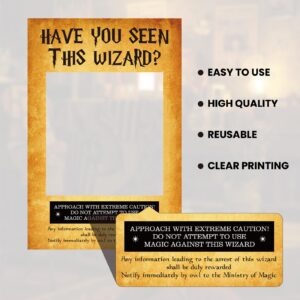 Have You Seen This Wizard Photo Booth Props Halloween Party Decorations Wizard Theme Inspired Photo Booth Frame Magical Birthday Party Supplies