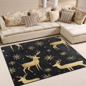 christmas rugs for living room christmas area rugs 5x4 christmas gold deer black non slip area rug large christmas carpet home decorative