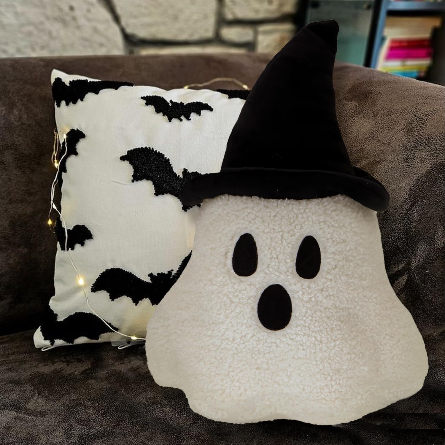 LXSLFY 2024 New Halloween Ghost Plush – Adorable Soft Ghost Pillows, Perfect for Spooky and Decorations, Ideal for Cozy Home and Party Decoration