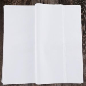 Fuyoooo 100 Sheets of Artist Teabag Paper for Mixed Media Art 16.5''x16.5'' Large Wet Strength Tissue White Handmade Paper DIY Art Craft Supplies for Printmaking Collage Cyanotype Painting