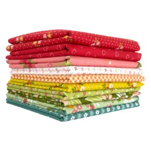 strawberry lemonade fat eighth bundle (10 pieces) by sherri and chelsi for moda (sc.strawlem.10fe)