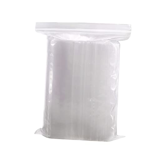 VOSAREA 200pcs Food Bag Clear Zippered Storage Bags Reclosable Self-sealing Bag Airtight Storage Baggies Cellophane Clothing Storage Bags Sealing Bags Zip Storage Bags Small Zip Bag Pouch