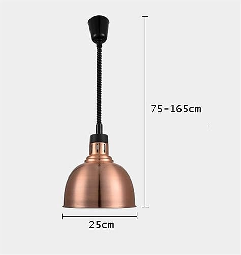 LINKANRUO Buffet Heating Lamp, Heat Lamp Food Warmer, Infrared Heating Bulb Food Holding & Warming Equipment, Retractable Food Heating Lamp Hotel Kitchen Equipment Lamps