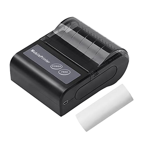 YDuupxe 80mm Thermal Printer BT USB Connection No Ink Needed with 2000mah Battery for Supermarket Restaurant Express Delivery Post Receipt