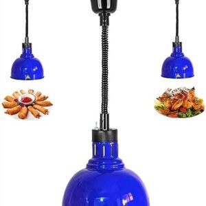 LINKANRUO Food Heat Lamp Telescopic Lamp Food Warmer Lamp Hanging Barbecue Heating Chandelier 250W Bulb Suitable for Kitchen, Restaurant Lamps(OneColor)