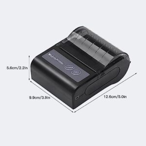 YDuupxe 80mm Thermal Printer BT USB Connection No Ink Needed with 2000mah Battery for Supermarket Restaurant Express Delivery Post Receipt