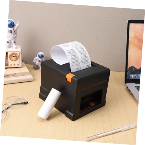 CATIEBYE Black Thermal Printer Thermal Pos Printer Thermal Paper Printer Abs Thermal Shipping Printer