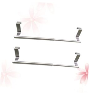 BUGUUYO 2pcs Towel Holder Towel Rack for Kitchen Hand Towel Stand Towel Rack for Bedroom Towel Rack for Closet Bath Towel Rod Kitchen Towel Hanger Stainless Steel Rack Bathroom Accessories