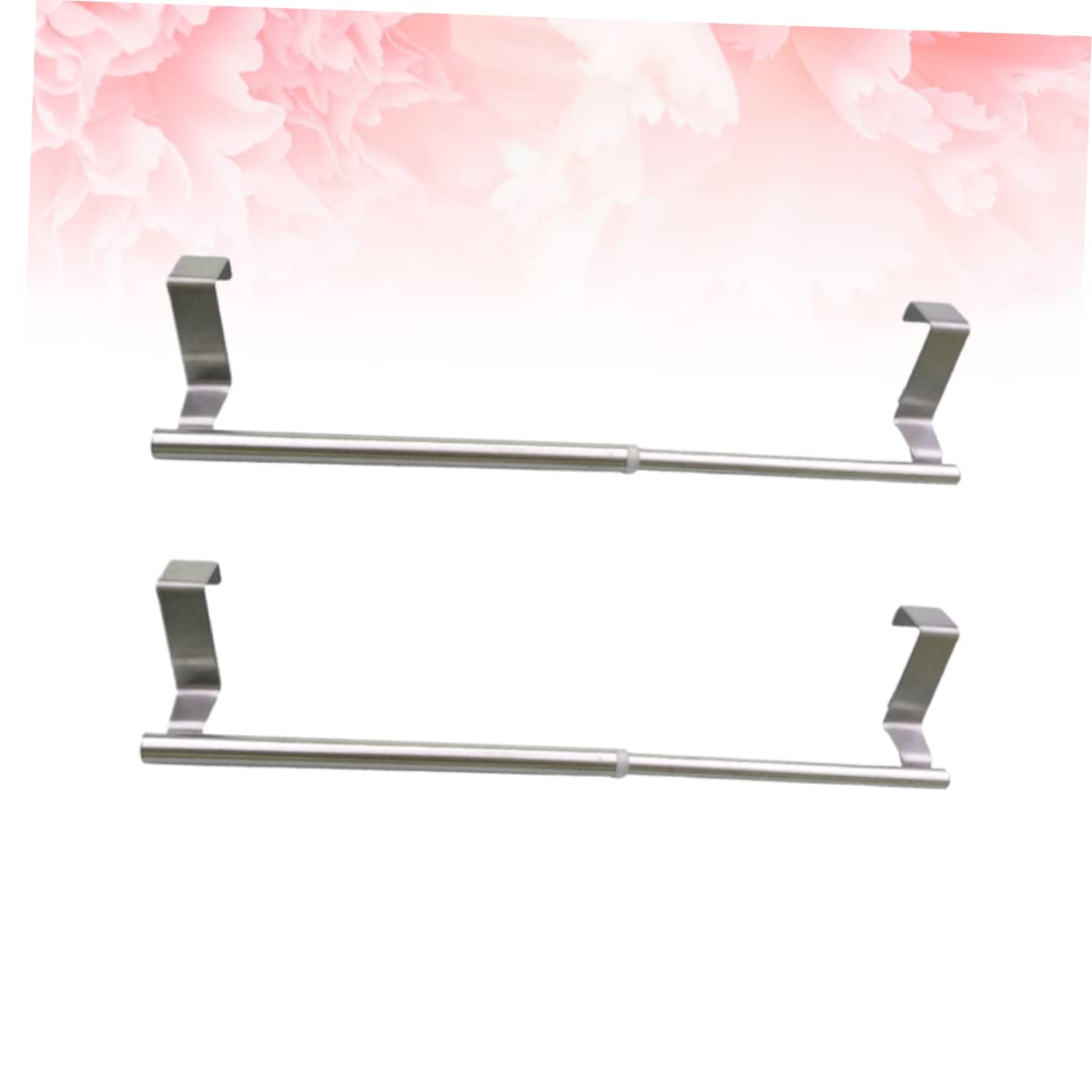 BUGUUYO 2pcs Towel Holder Towel Rack for Kitchen Hand Towel Stand Towel Rack for Bedroom Towel Rack for Closet Bath Towel Rod Kitchen Towel Hanger Stainless Steel Rack Bathroom Accessories