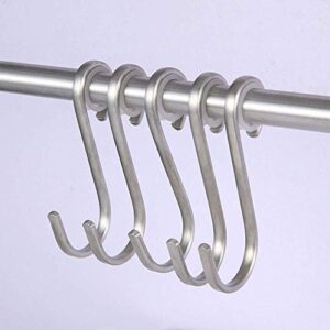 Towel Rack 304 Stainless Steel Bath Towel Rack Simple with Hook Kitchen Bathroom Rack Silver 23.8X60X14cm