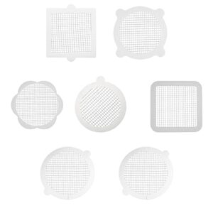 10pc Hair Catcher Drain Stopper For Bathroom Kitchen Disposables Floor Drain Mesh Stickers Bathtub Sink Hair Strainer