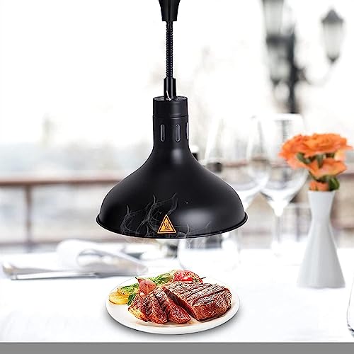 LINKANRUO Food Warmer Lamp Food Heat Lamp Warmer Food Heating Lamp 250W Hanging Retractable Adjustable Food Heat Lamp Restaurant Service Warmer Lamps