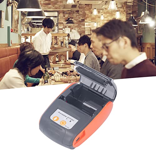 Brilluxa POS Printer Thermal Receipt Printer Bluetooth Mini Bill Printer Compatible Pocket Ticket Printing Machine for Android 58mm (Without Case)