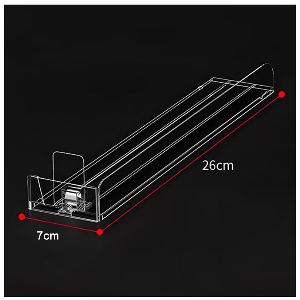 Zfmnoyev Store Display Shelves, Automatic Cigarette Pusher Shelf, 70 PCS Shelf Pusher Spring Loaded Organizer, for Market Store Retail(7x26cm)