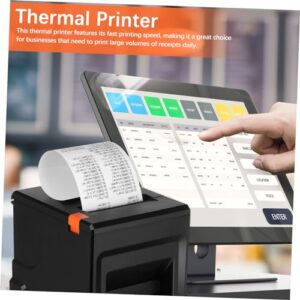 CATIEBYE Black Thermal Printer Thermal Pos Printer Thermal Paper Printer Abs Thermal Shipping Printer