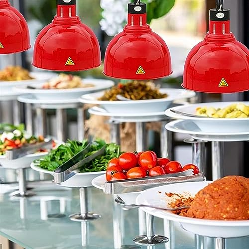 LINKANRUO Food Warmer Lamp Food Heat Lamp Telescopic Food Warme Buffet Food Heat Lamp Buffet Heating Lamp, 250W 29cm for Restaurant Heating Lamp Buffet Hanging Heat Lamps Lamps