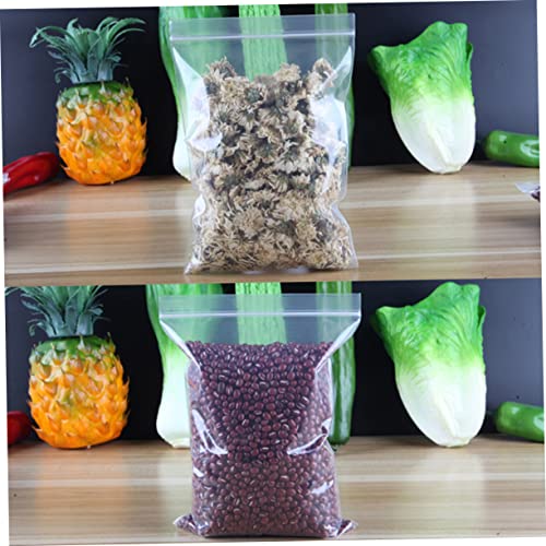 VOSAREA 200pcs Food Bag Clear Zippered Storage Bags Reclosable Self-sealing Bag Airtight Storage Baggies Cellophane Clothing Storage Bags Sealing Bags Zip Storage Bags Small Zip Bag Pouch