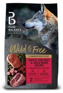 fynori wild & free beef & wild boar recipe dry dog food, grain-free, 24 lbs, dry dog food for dogs of all life stages