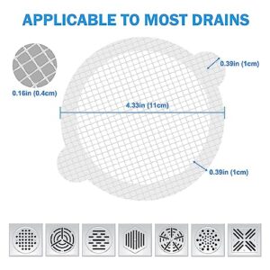 10pc Hair Catcher Drain Stopper For Bathroom Kitchen Disposables Floor Drain Mesh Stickers Bathtub Sink Hair Strainer