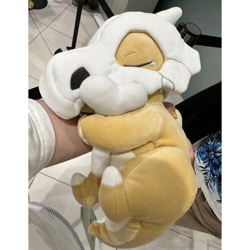 DEERTAZK 11. 8 Inch Sleep Plush Pillow, Soft Cubone Hugging Pillow Stuffed Animal Pillow Cute Sleeping Throw Pillow Gift for Kids (Color : Yellow)