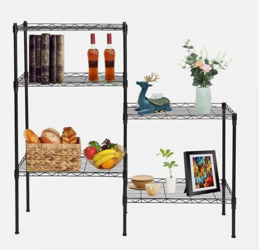 YFZZBH 60"x22"x12" 5 Layer Wire Shelving Rack Adjustable Shelf Storage Unit Commercial