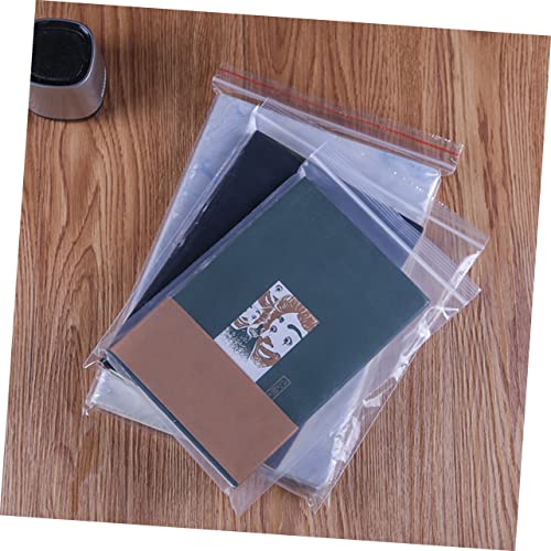 VOSAREA 200pcs Food Bag Clear Zippered Storage Bags Reclosable Self-sealing Bag Airtight Storage Baggies Cellophane Clothing Storage Bags Sealing Bags Zip Storage Bags Small Zip Bag Pouch