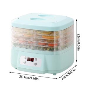 Food Dehydrator Machine for Home, Dryer Machine for Jerky, Candy and Snacks with 6 Trays, 360° Airflow Food Dehydrator Machine for Beef, Fruits, Meats and Vegetables