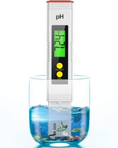 ph meter for water, ph tester 0.01high accuracy water quality tester with 0-14 ph measurement range, ph meter for household drinking, pool, aquarium, aquaculture, lab, beer brewing & wine