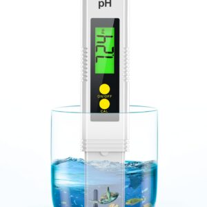 PH Meter for Water, PH Tester 0.01High Accuracy Water Quality Tester with 0-14 PH Measurement Range, PH Meter for Household Drinking, Pool, Aquarium, Aquaculture, Lab, Beer Brewing & Wine