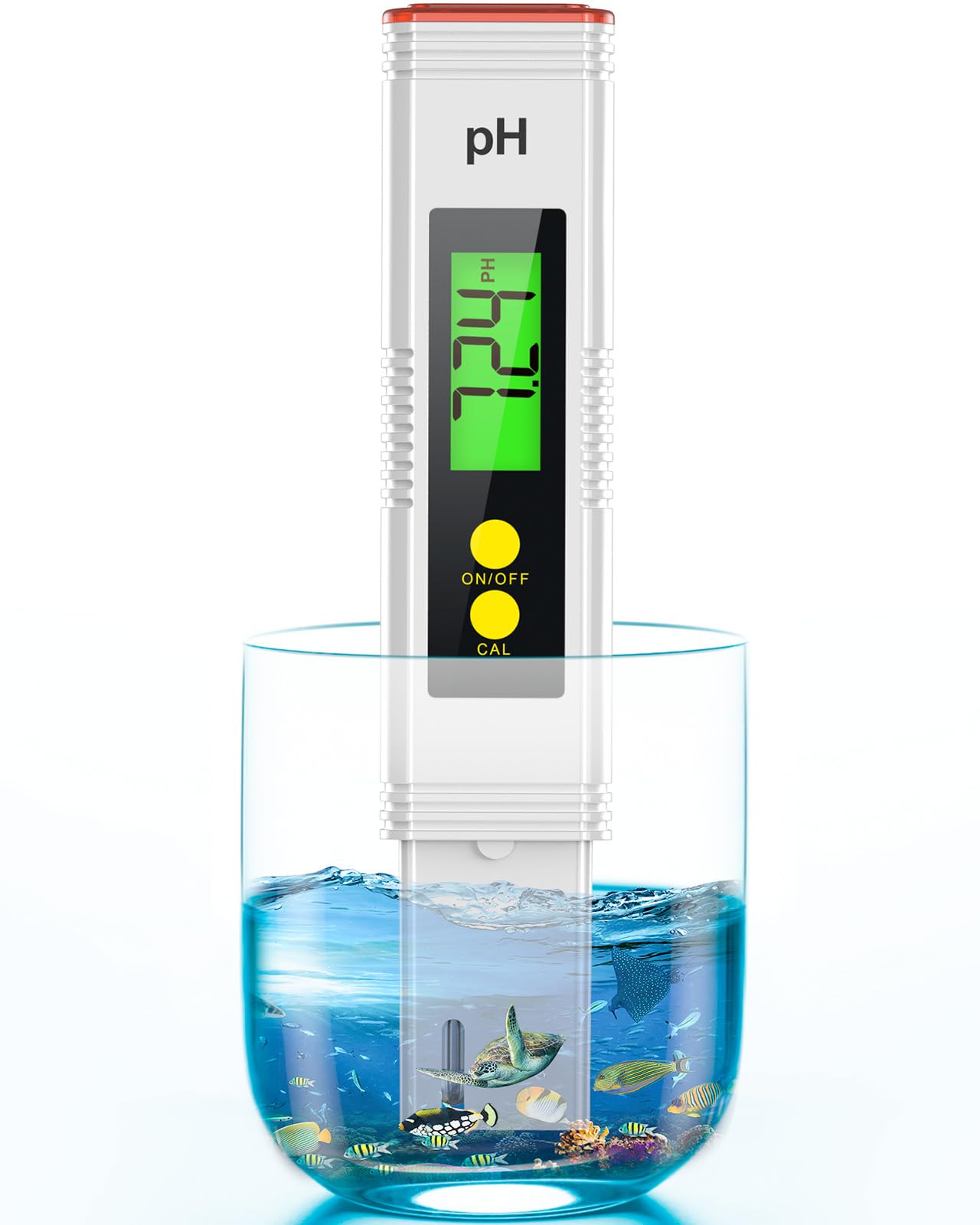 PH Meter for Water, PH Tester 0.01High Accuracy Water Quality Tester with 0-14 PH Measurement Range, PH Meter for Household Drinking, Pool, Aquarium, Aquaculture, Lab, Beer Brewing & Wine