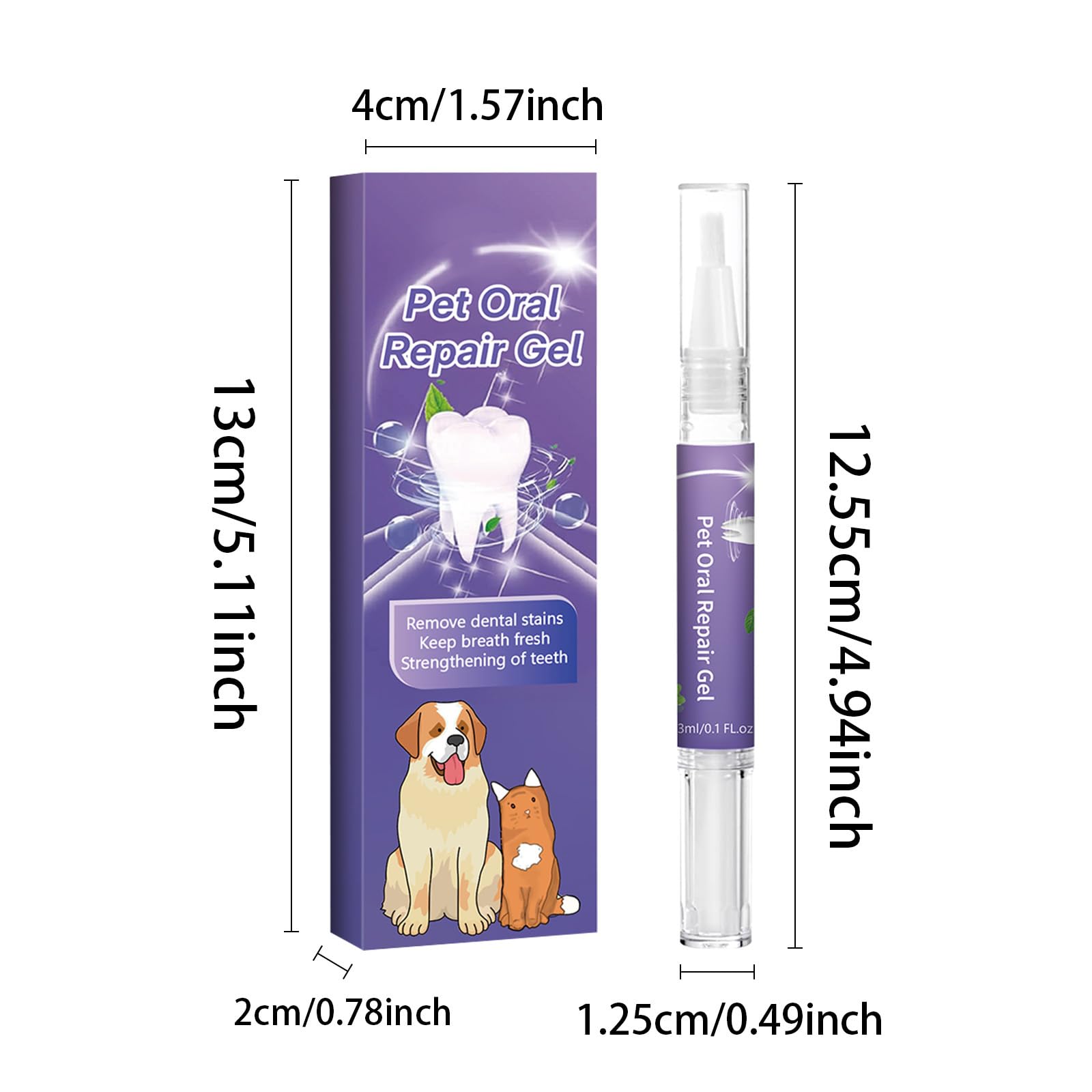 MWVVIP PetDentify, Lettucepets Dog Toothbrush, Lettuce Pets Toothbrush, Lettuce Pets Dog Toothbrush, Lettuce Pet Oral Repair Gel, 2024 New Pet Toothbrush Pen, Tooth Cleaning Pen for Dog Cats-3PCS