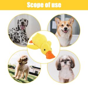 Koujut 2024 Upgraded Duck Dog Toys, The Mellow Dog Calming Duck, Durable Dog Calming Duck Dog Toys, Dog Toys for Aggressive Chewers, Yellow Stuffed Duck Dog Toys Puppy Toys (2 Pack, Large)