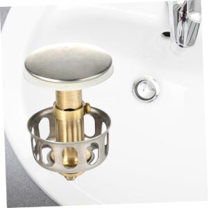 FONDOTIN 2pcs Sink Bath Tub Kitchen Sink Filter Tub Drain Sink Bounce Stopper Bathtub Filter Tub Hair Drain Catcher Sink Drain Stopper No All Copper Plus 304