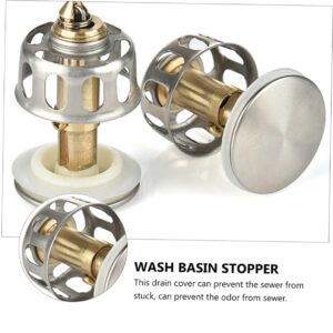 FONDOTIN 2pcs Sink Bath Tub Kitchen Sink Filter Tub Drain Sink Bounce Stopper Bathtub Filter Tub Hair Drain Catcher Sink Drain Stopper No All Copper Plus 304