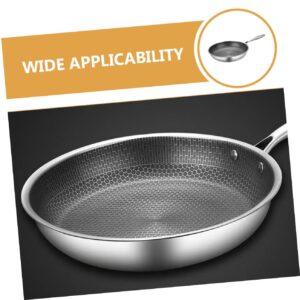 Mikinona Full Screen Omelette Pan Honeycomb Skillet Pan Seafood Pan Nonstick Stir Fry Pan Egg Frying Pan Induction Pan Barbecue Griddle Pans for Cooking Woks Pan Cooking Pan Stainless Steel