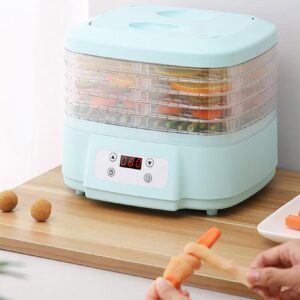 Food Dehydrator Machine for Home, Dryer Machine for Jerky, Candy and Snacks with 6 Trays, 360° Airflow Food Dehydrator Machine for Beef, Fruits, Meats and Vegetables