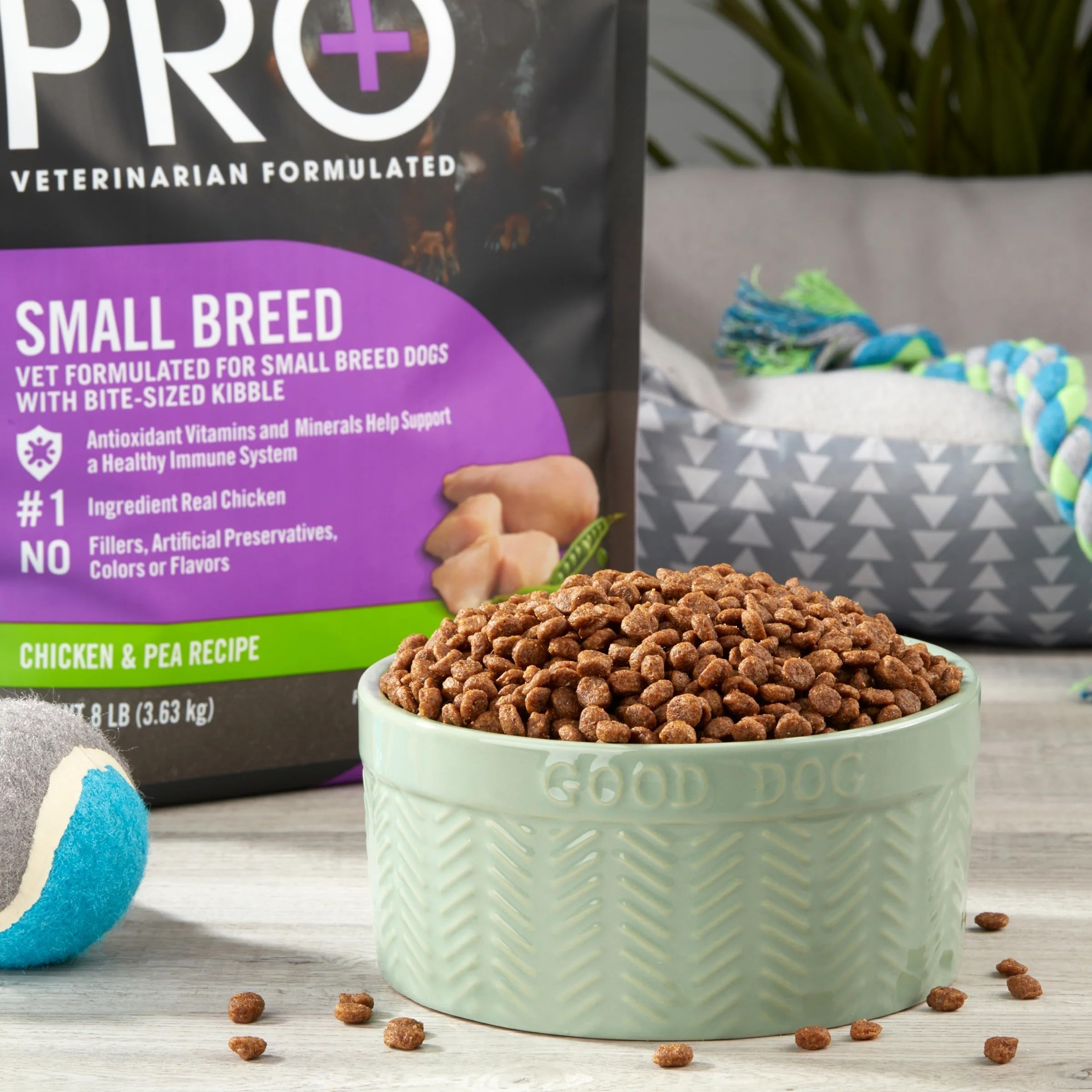 P.Balance Pro+ Small Breed Chicken & Pea Recipe Dry Dog Food, 16 lbs Pack of Two