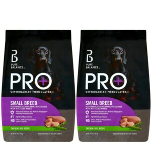 p.balance pro+ small breed chicken & pea recipe dry dog food, 16 lbs pack of two