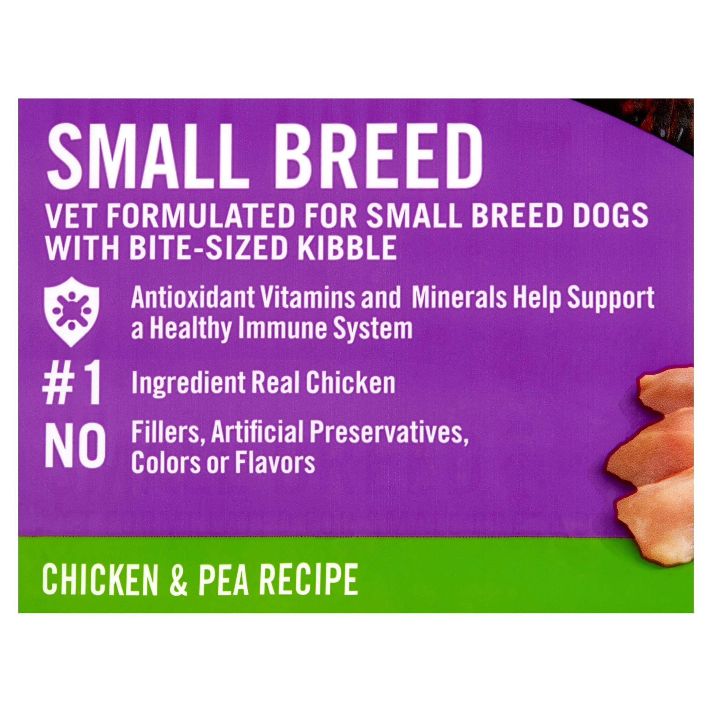 P.Balance Pro+ Small Breed Chicken & Pea Recipe Dry Dog Food, 16 lbs Pack of Two