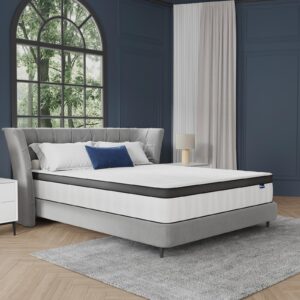 Avenco 10 Inch Full Size Mattress, Hybrid Mattress in a Box with Independent Spring, Soft and Comfort Medium Firm Full Mattress, Edge Support, Pressure Relief, Back Pain Relief, CertiPUR-US.